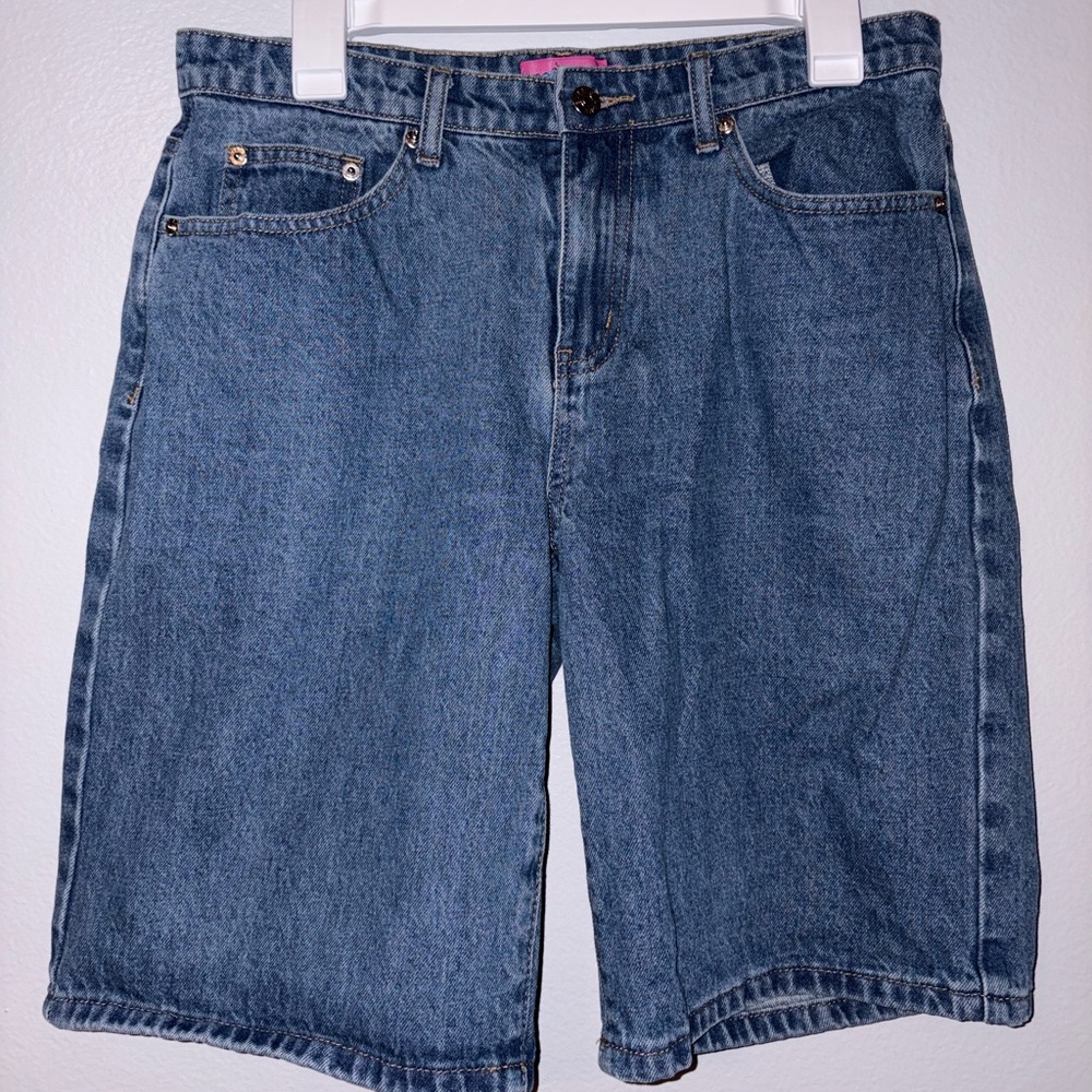 Edikted Dark Blue Women's Jean Shorts